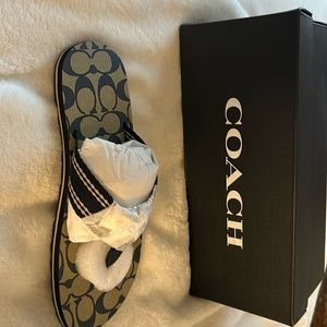 Coach: Zoe Webbed Flip Flop